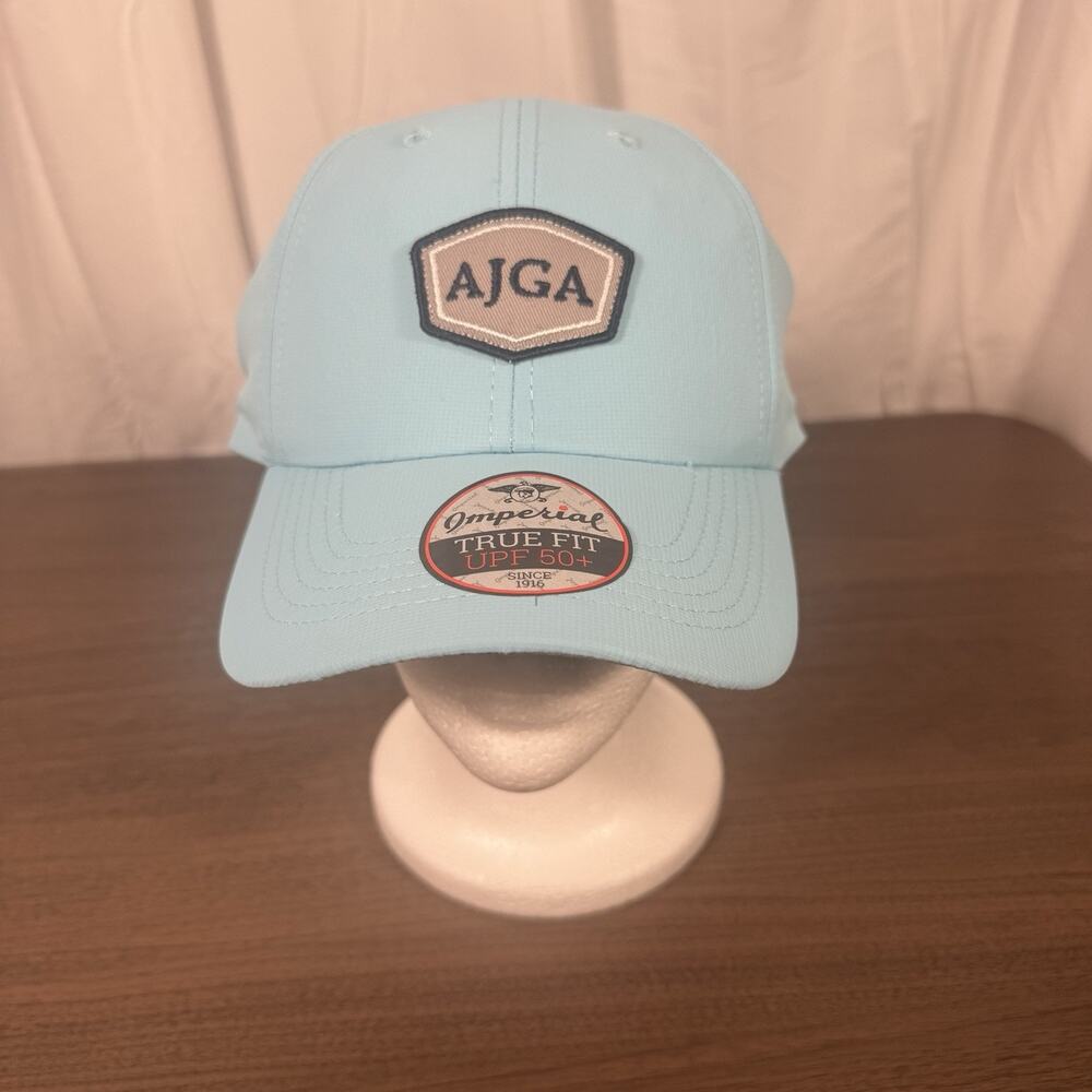 AJGA Golf Hat‎ by Imperial – Light Blue True Fit UPF 50+ Adjustable Cap